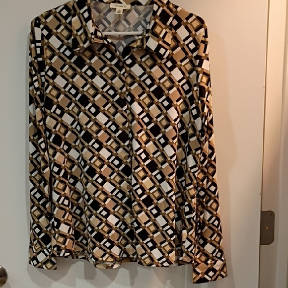Stylish Geometric Women's Blouse - Picture 1 of 1